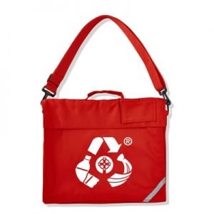 Eco Bag Book Bag Red Printed red