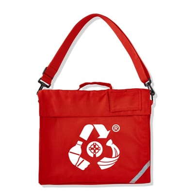 Eco Bag Book Bag Red Printed red